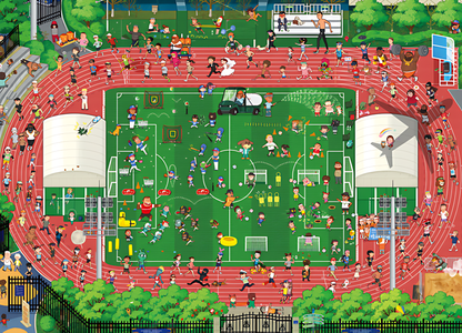 Running | Botop Blackcard | 1000 Piece Puzzle | Jigsaw Puzzle - Mystery Matrix