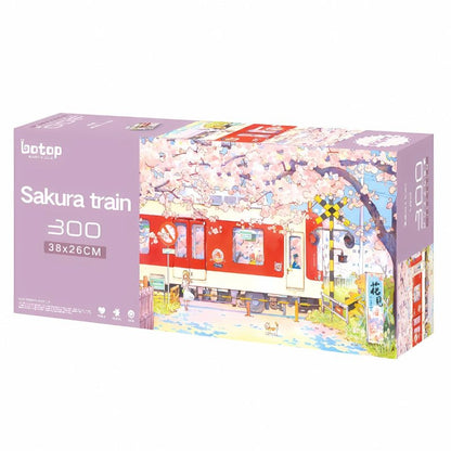 Sakura Train | Botop | 300 Piece Puzzle | Jigsaw Puzzle - Mystery Matrix