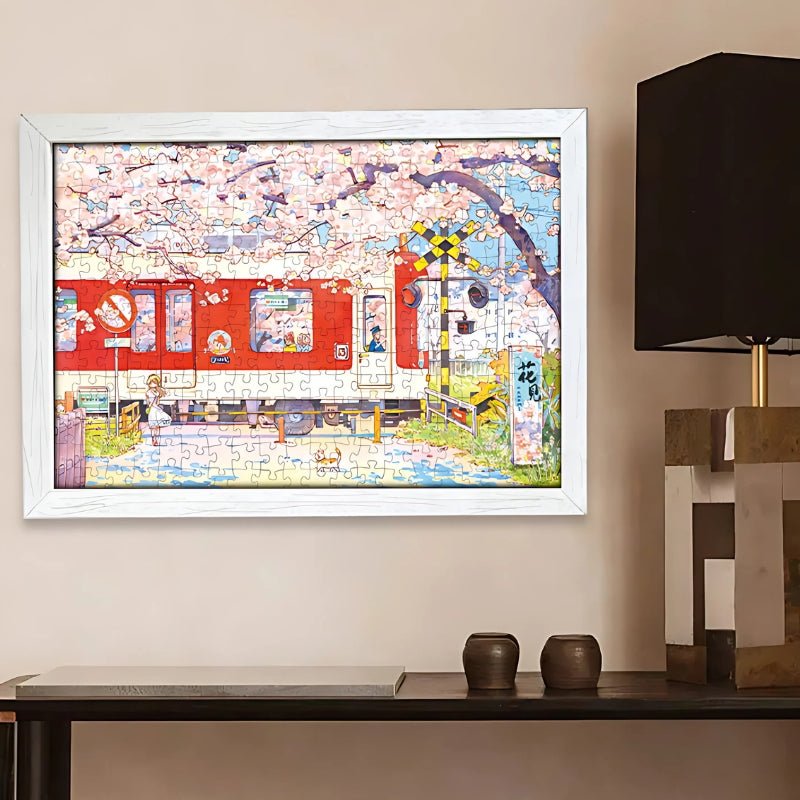 Sakura Train | Botop | 300 Piece Puzzle | Jigsaw Puzzle - Mystery Matrix