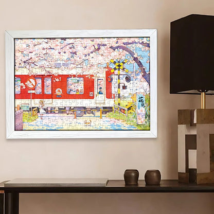 Sakura Train | Botop | 300 Piece Puzzle | Jigsaw Puzzle - Mystery Matrix