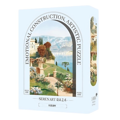 Scene of Lake Como | Seren Art | 1000 Piece Puzzle | Jigsaw Puzzle - Mystery Matrix