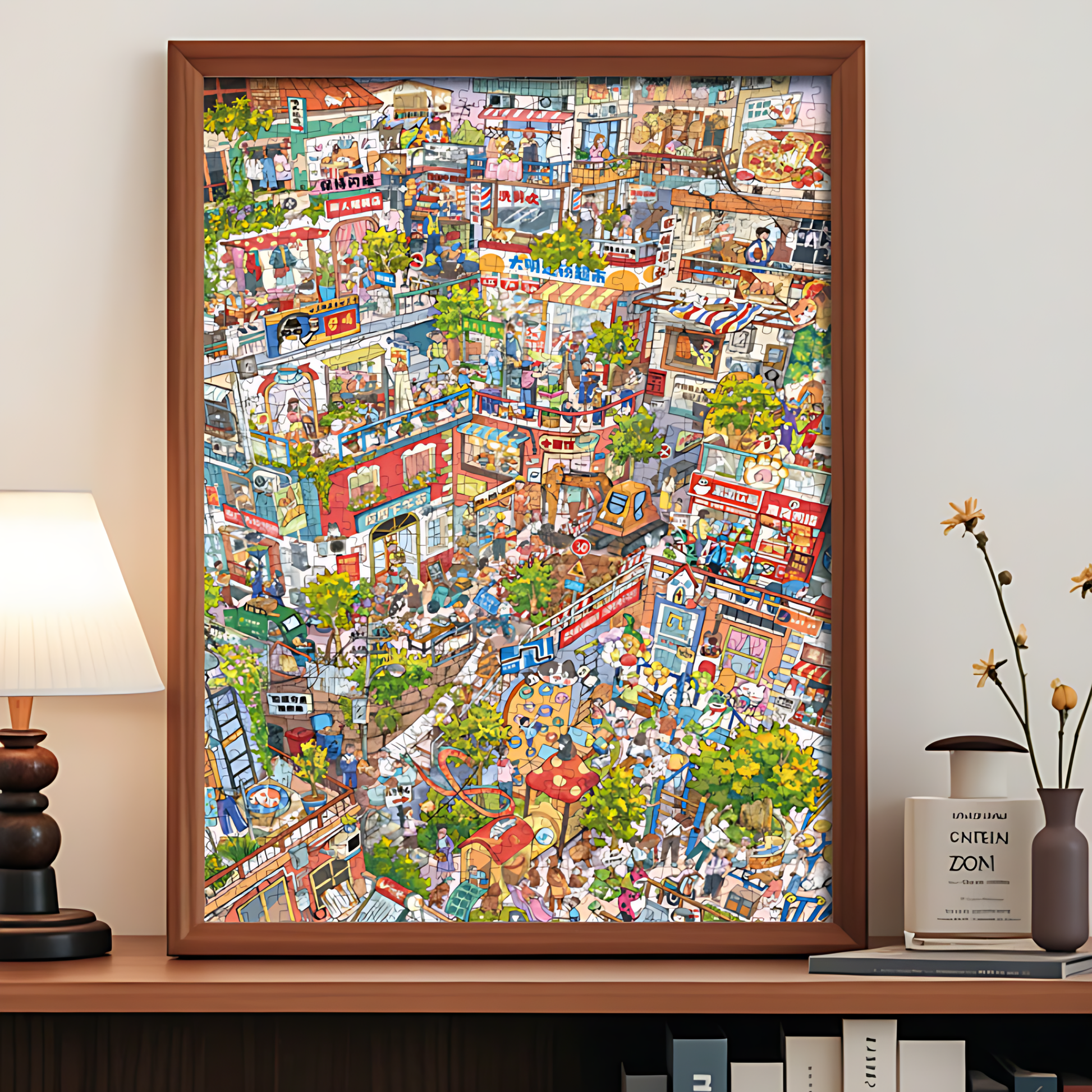 Small Town | Botop Fusion | 1000 Piece Puzzle | Jigsaw Puzzle - Mystery Matrix