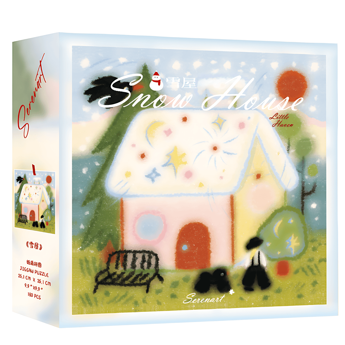 Snow House | Seren Art | 180 Piece Puzzle | Jigsaw Puzzle - Mystery Matrix