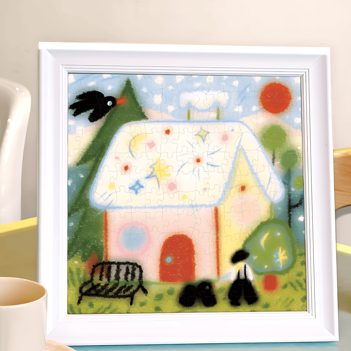 Snow House | Seren Art | 180 Piece Puzzle | Jigsaw Puzzle - Mystery Matrix