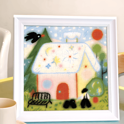 Snow House | Seren Art | 180 Piece Puzzle | Jigsaw Puzzle - Mystery Matrix
