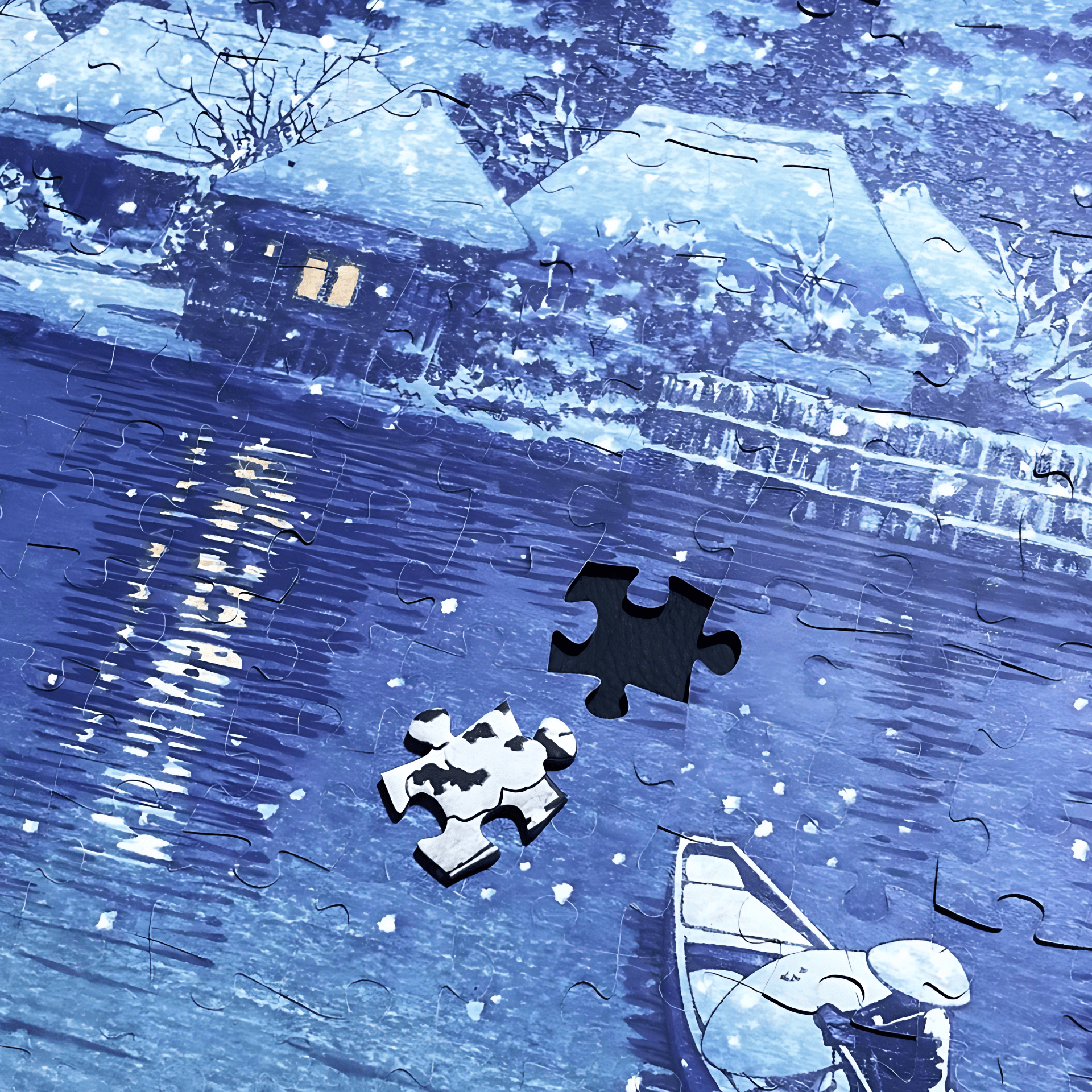 Snowscape | TKX | Double-Sided Puzzle | 500 Piece Puzzle | Jigsaw Puzzle - Mystery Matrix