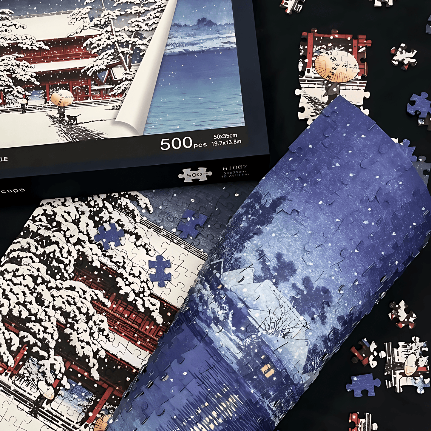 Snowscape | TKX | Double-Sided Puzzle | 500 Piece Puzzle | Jigsaw Puzzle - Mystery Matrix