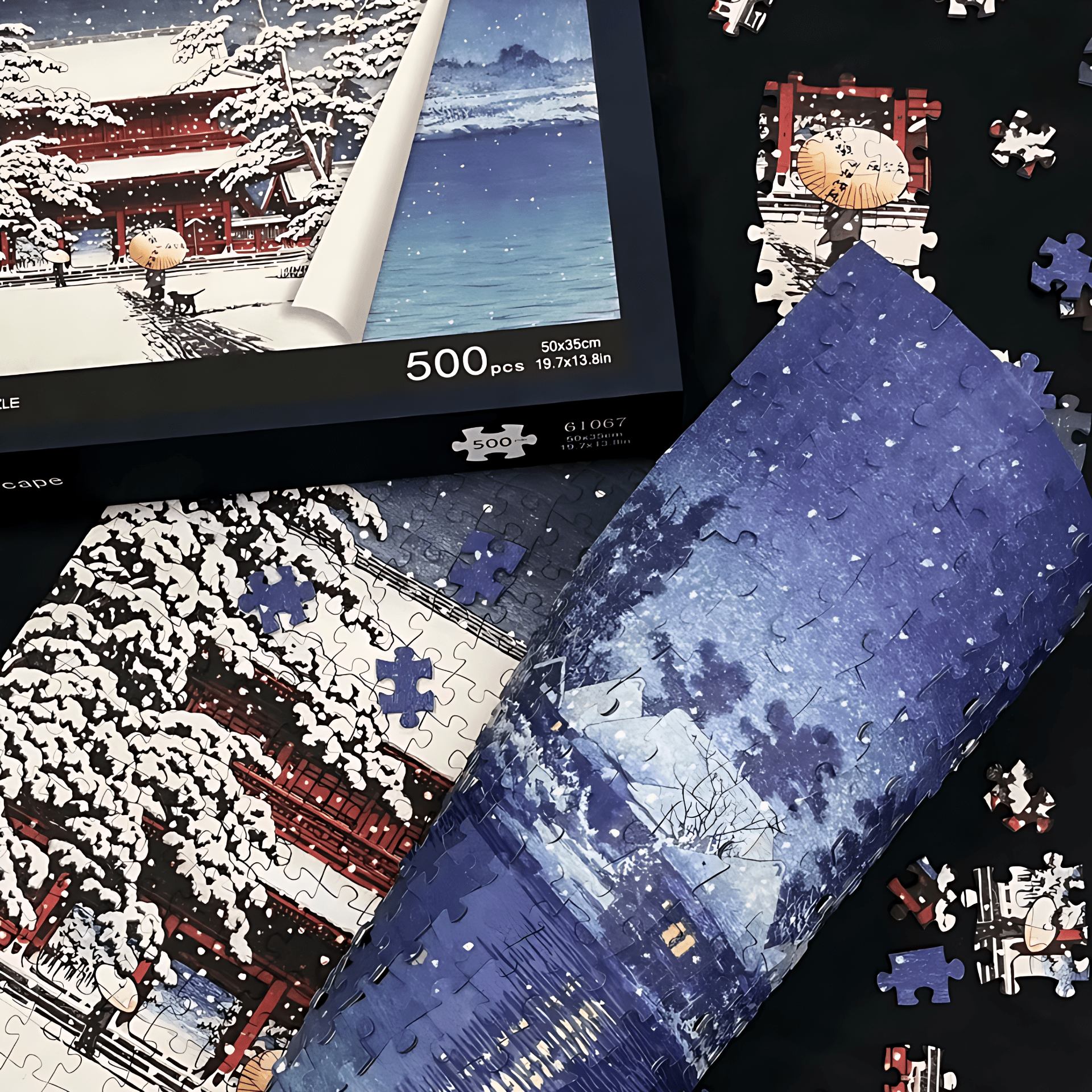 Snowscape | TKX | Double-Sided Puzzle | 500 Piece Puzzle | Jigsaw Puzzle - Mystery Matrix