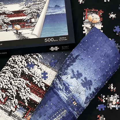 Snowscape | TKX | Double-Sided Puzzle | 500 Piece Puzzle | Jigsaw Puzzle - Mystery Matrix