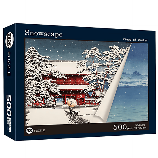Snowscape | TKX | Double-Sided Puzzle | 500 Piece Puzzle | Jigsaw Puzzle - Mystery Matrix