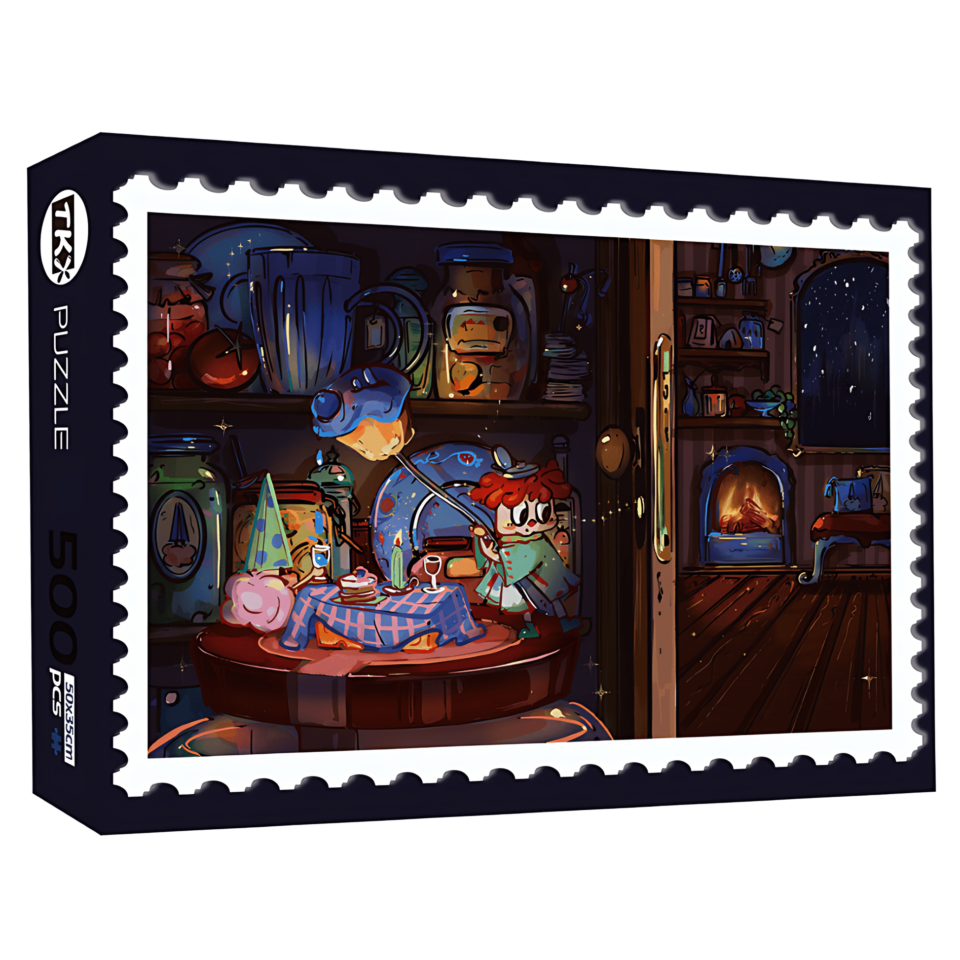 Snowy Night Dinner | TKX | 500 Piece Puzzle | Jigsaw Puzzle - Mystery Matrix