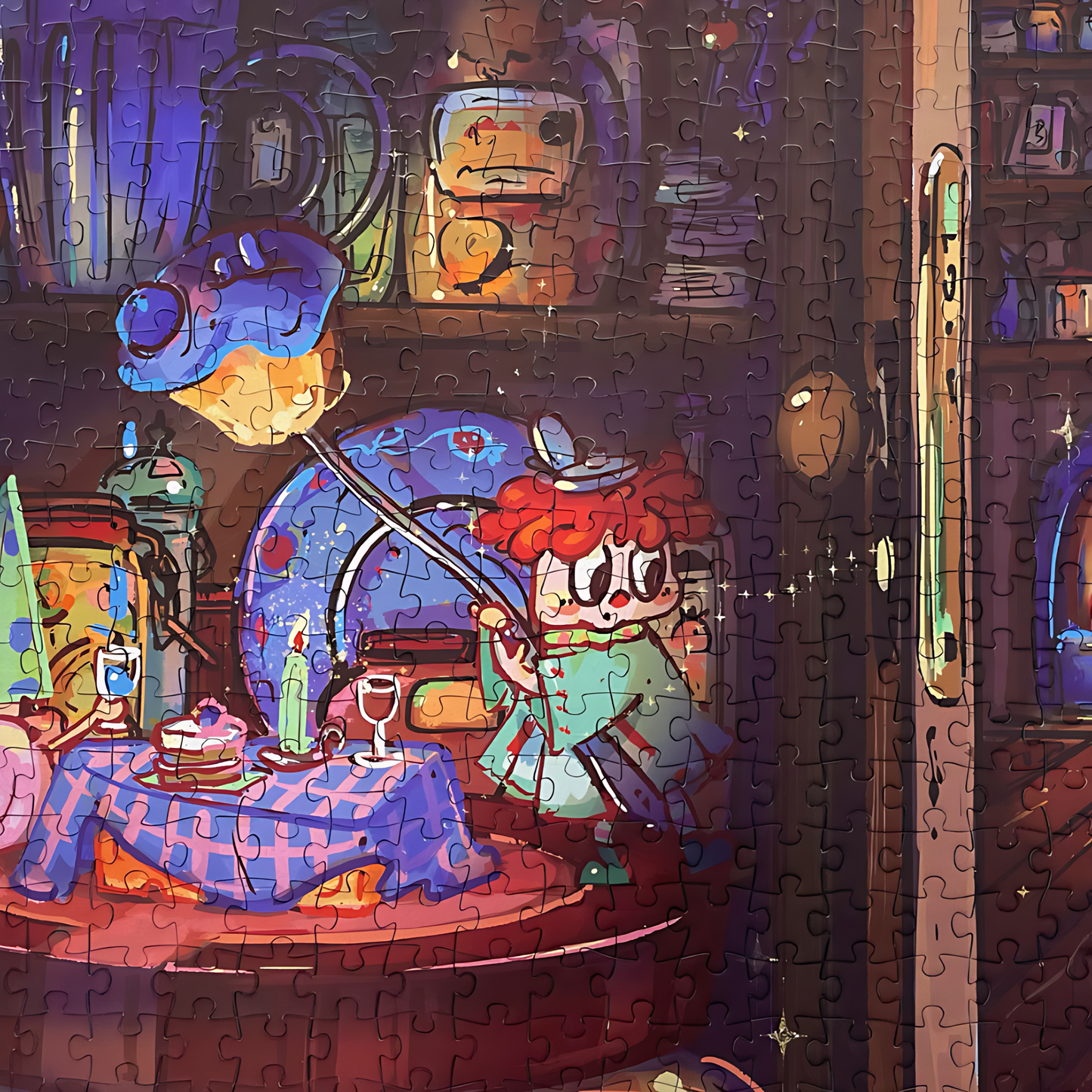 Snowy Night Dinner | TKX | 500 Piece Puzzle | Jigsaw Puzzle - Mystery Matrix