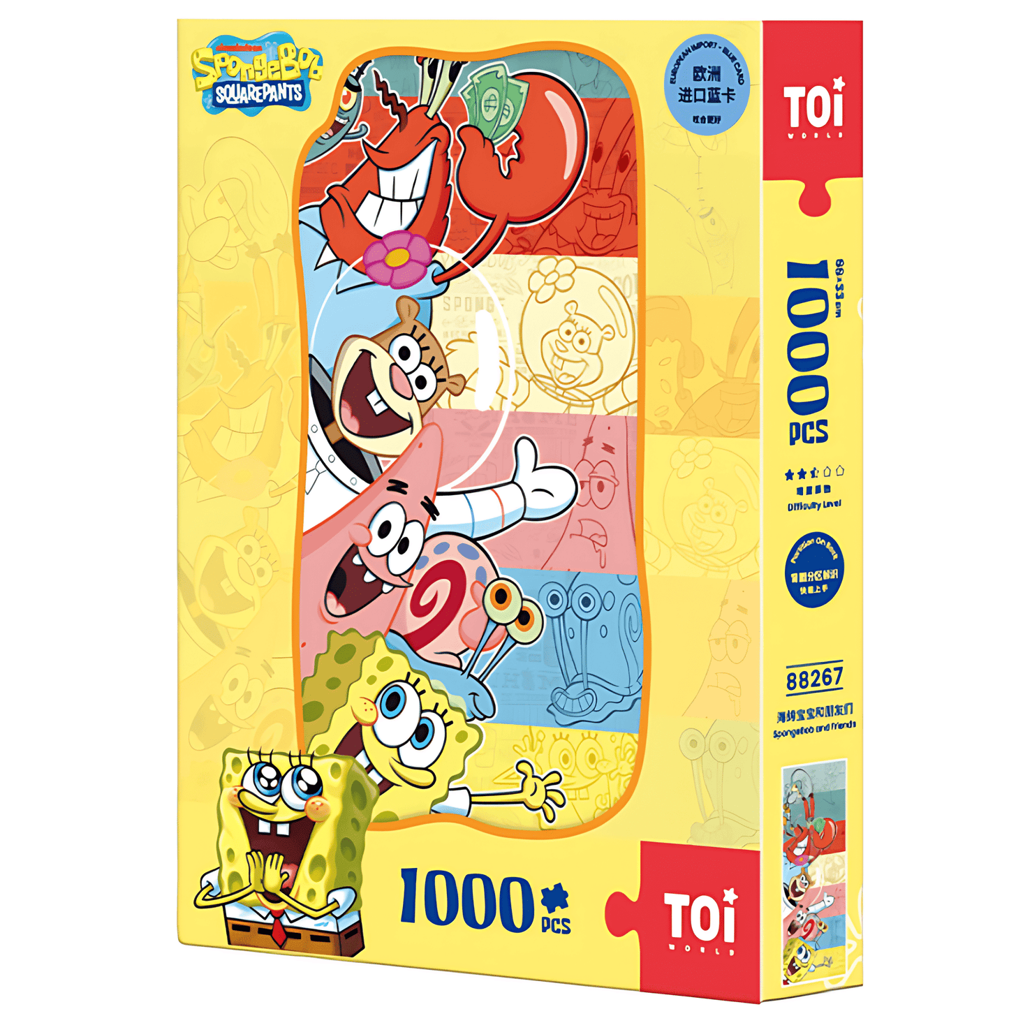 SpongeBob Series - SpongeBob & Friends | TOI | 1000 Piece Puzzle | Jigsaw Puzzle - Mystery Matrix