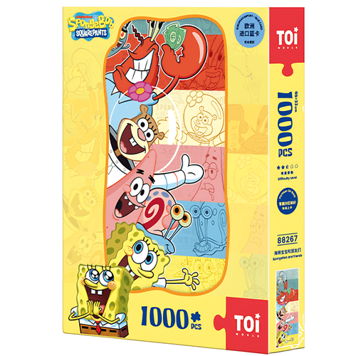 SpongeBob Series - SpongeBob & Friends | TOI | 1000 Piece Puzzle | Jigsaw Puzzle - Mystery Matrix