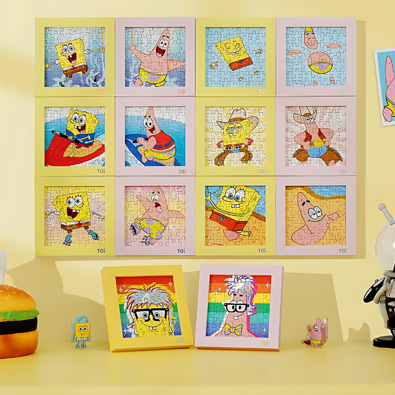 SpongeBob Series - Surprise Puzzle Box Vol.2 with Frame | TOI | Mini Puzzle | Jigsaw Puzzle - Mystery Matrix