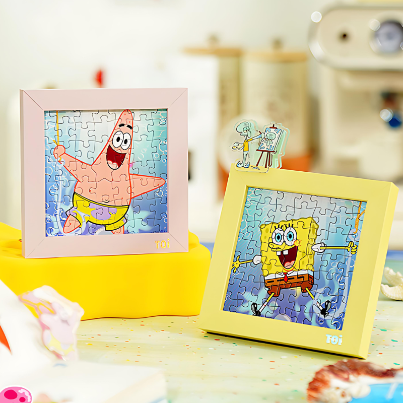 SpongeBob Series - Surprise Puzzle Box Vol.2 with Frame | TOI | Mini Puzzle | Jigsaw Puzzle - Mystery Matrix