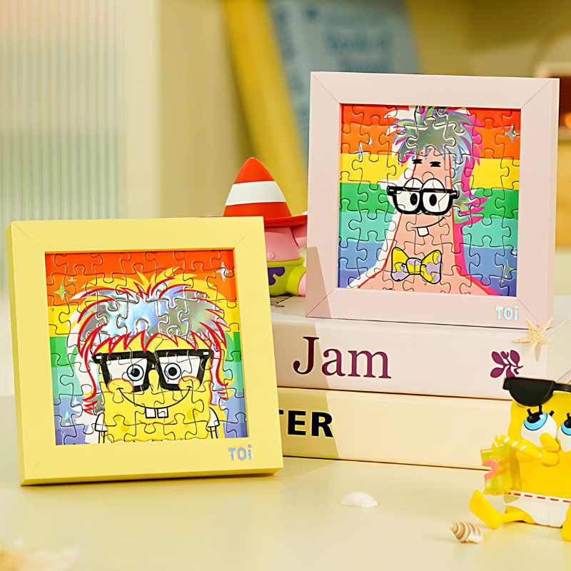 SpongeBob Series - Surprise Puzzle Box Vol.2 with Frame | TOI | Mini Puzzle | Jigsaw Puzzle - Mystery Matrix