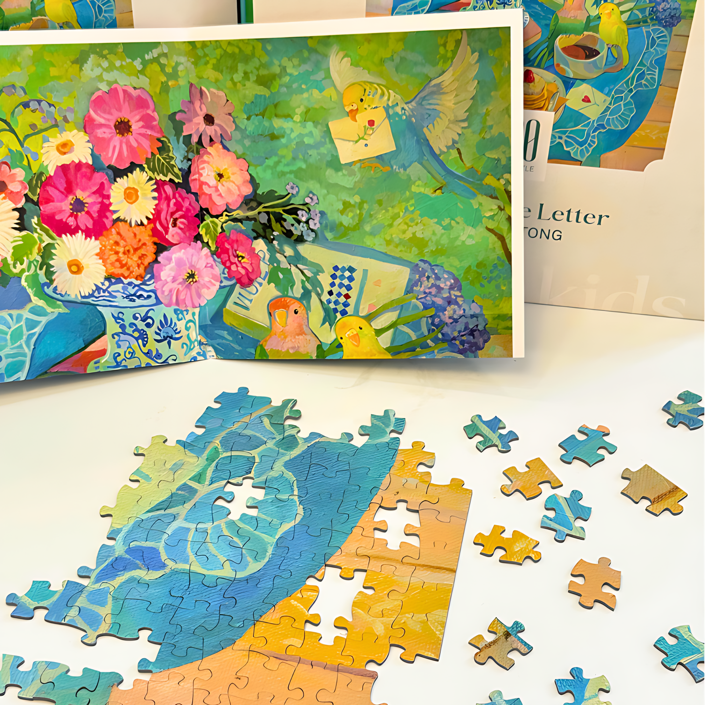 Spring Love Letter | Puffinkids | 1000 Piece Puzzle | Jigsaw Puzzle - Mystery Matrix