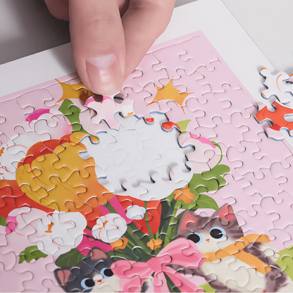 Spring Storybook | Puffinkids | 6 in 1 Mini Puzzle Book Set | Jigsaw Puzzle - Mystery Matrix
