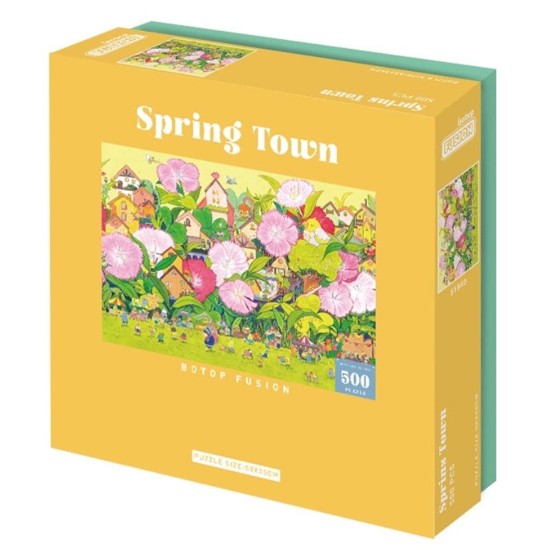 Spring Town | Botop | 500 Piece Puzzle | Jigsaw Puzzle - Mystery Matrix