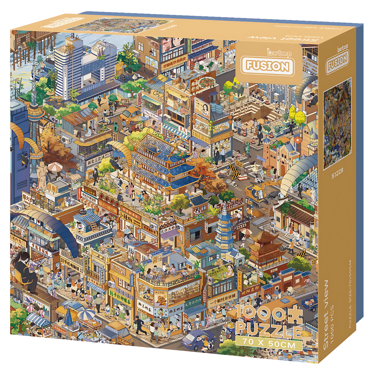 Street View | Botop Fusion | 1000 Piece Puzzle | Jigsaw Puzzle - Mystery Matrix