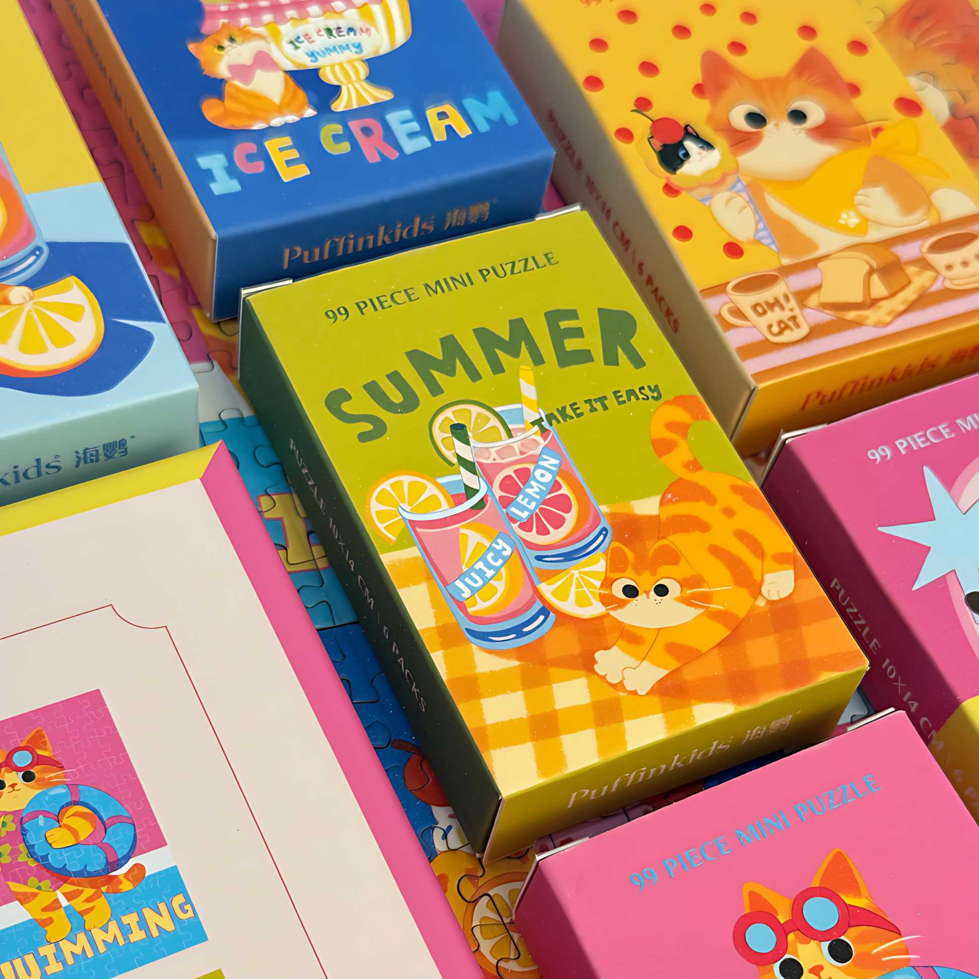 Summer Breeze | Puffinkids | 6 in 1 Mini Puzzle | Jigsaw Puzzle - Mystery Matrix