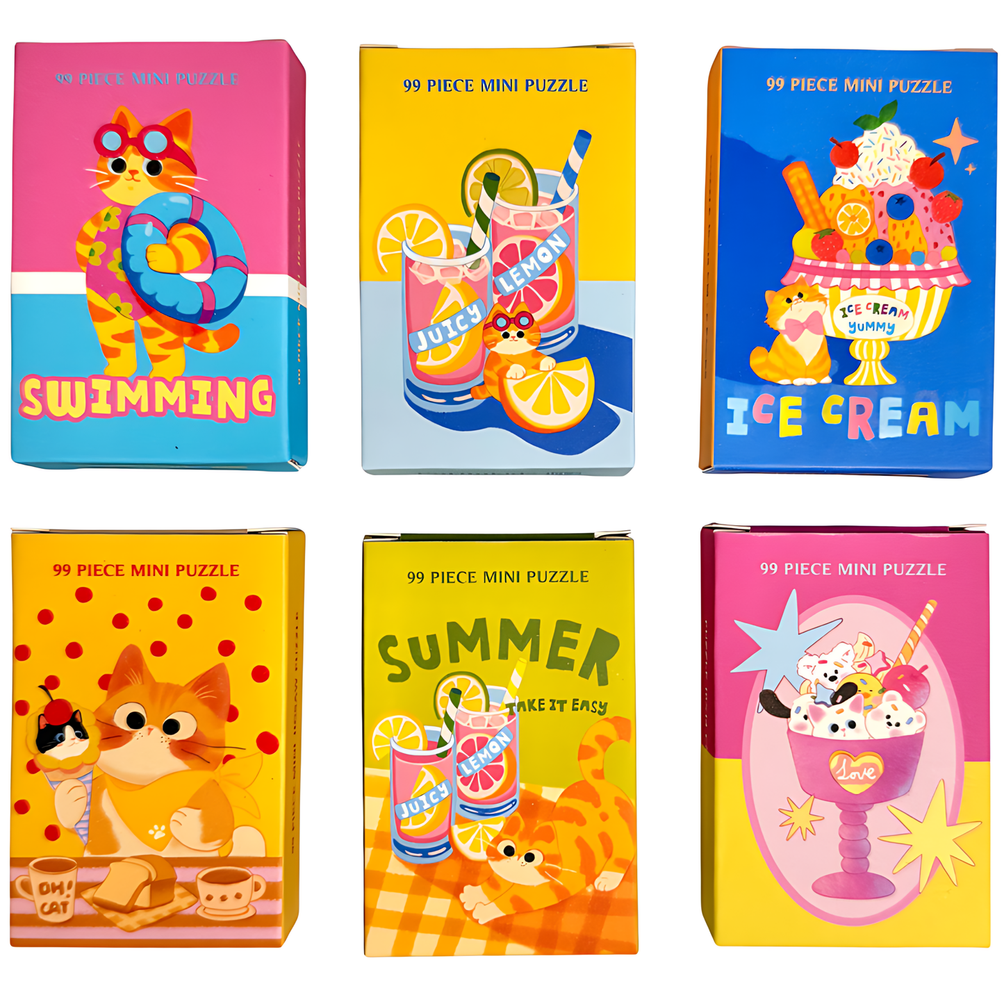 Summer Breeze | Puffinkids | 6 in 1 Mini Puzzle | Jigsaw Puzzle - Mystery Matrix