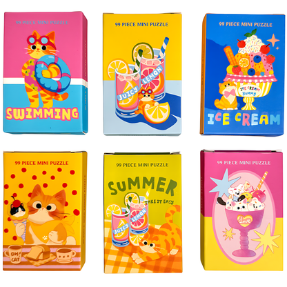 Summer Breeze | Puffinkids | 6 in 1 Mini Puzzle | Jigsaw Puzzle - Mystery Matrix