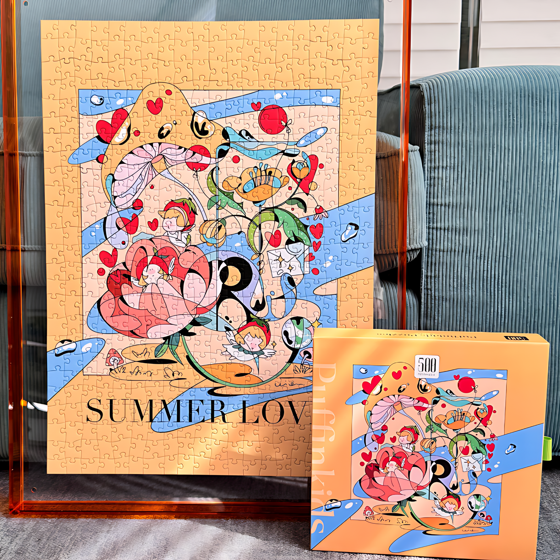 Summer Love | Puffinkids | 500 Piece Puzzle | Jigsaw Puzzle - Mystery Matrix