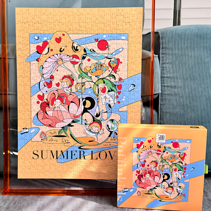 Summer Love | Puffinkids | 500 Piece Puzzle | Jigsaw Puzzle - Mystery Matrix