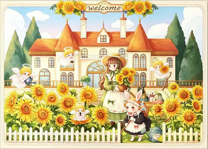 Sunflower Farm | Kessing | 1000 Piece Puzzle | Jigsaw Puzzle - Mystery Matrix