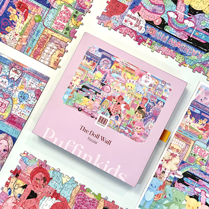 The Doll Wall | Puffinkids | 1000 Piece Puzzle | Jigsaw Puzzle - Mystery Matrix