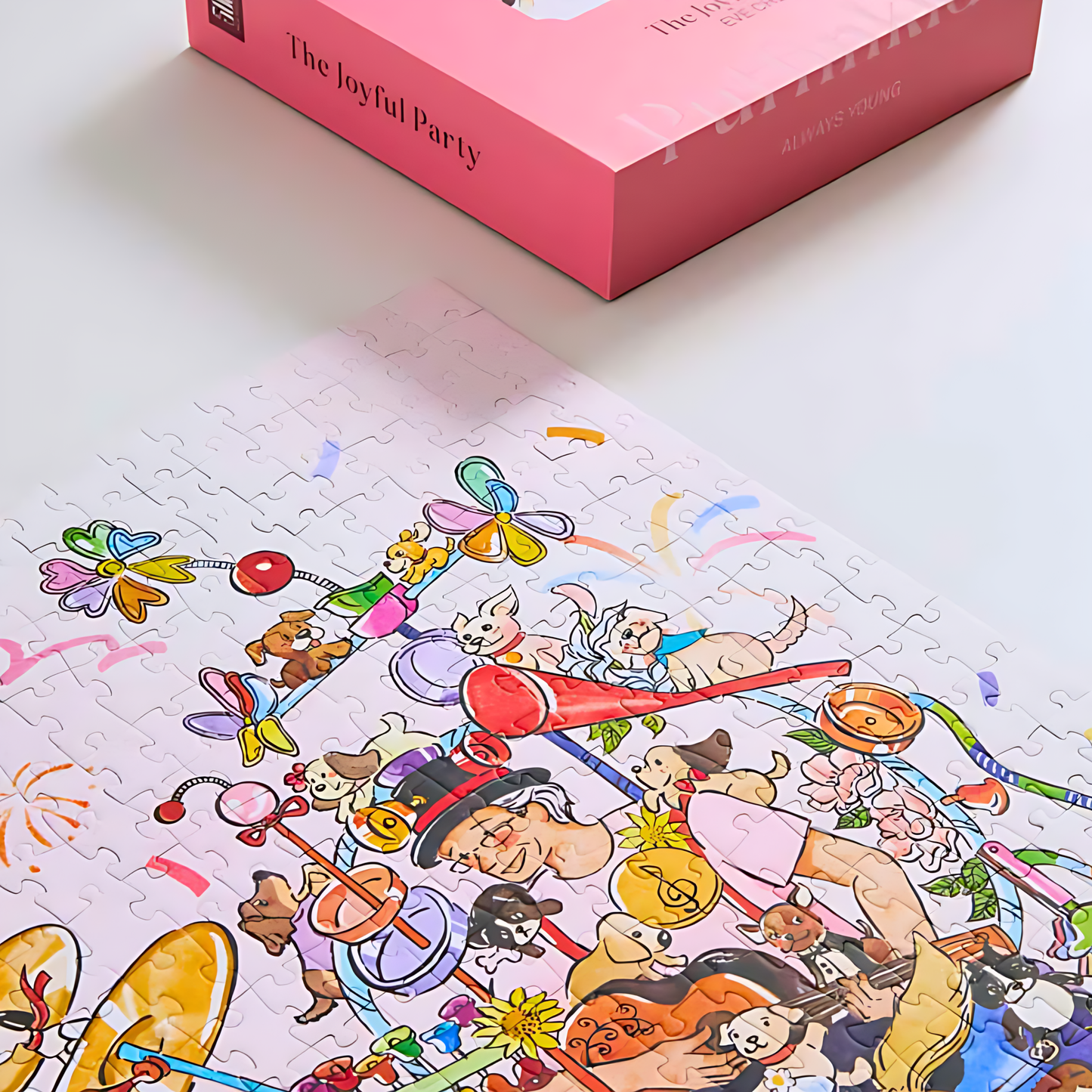 The Joyful Party | Puffinkids | 500 Piece Puzzle | Jigsaw Puzzle - Mystery Matrix