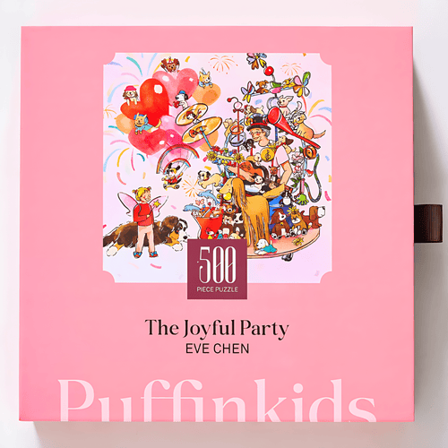 The Joyful Party | Puffinkids | 500 Piece Puzzle | Jigsaw Puzzle - Mystery Matrix