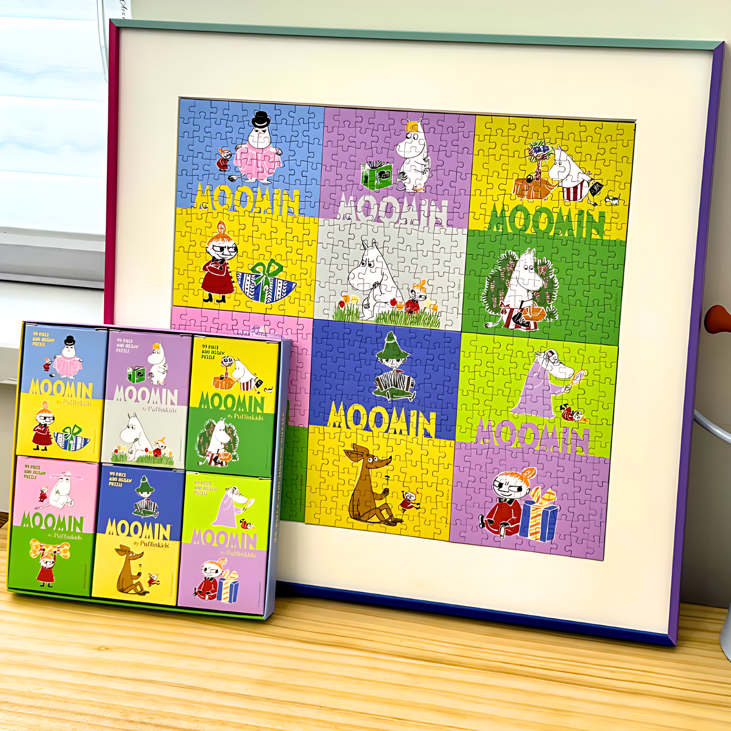 The Moomin Family | Puffinkids | 6 in 1 Mini Puzzle | Jigsaw Puzzle - Mystery Matrix