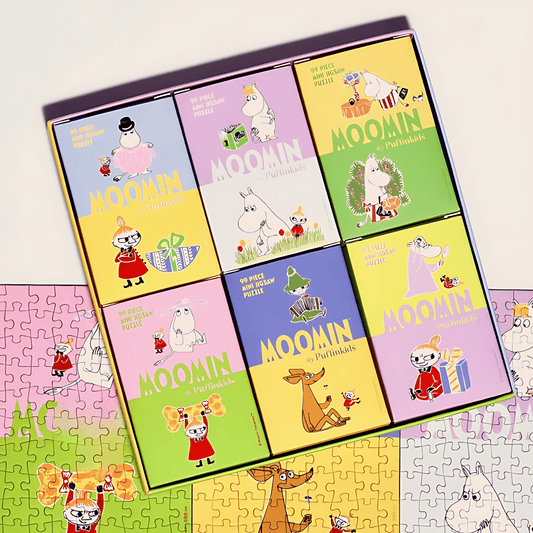 The Moomin Family | Puffinkids | 6 in 1 Mini Puzzle | Jigsaw Puzzle - Mystery Matrix