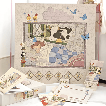 The Night She First Dreamed | Seren Art | 528 Piece Puzzle | Jigsaw Puzzle - Mystery Matrix