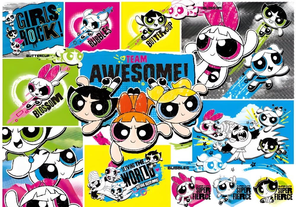 The Powerpuff Girls: Blossom, Bubbles and Buttercup | TOI | 1000 Piece Puzzle | Jigsaw Puzzle - Mystery Matrix
