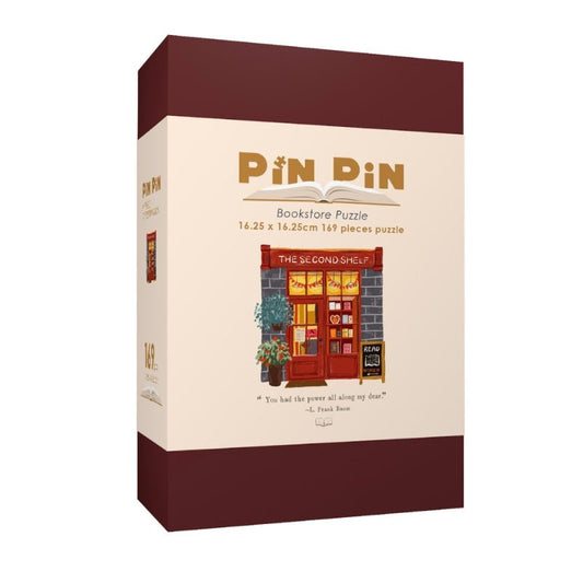 The Second Shelf | Pin Pin | Mini Puzzle | Bookish Jigsaw Puzzle - Mystery Matrix
