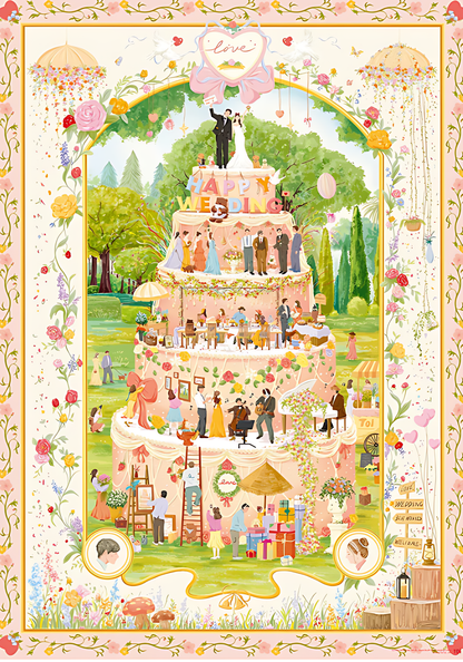 The Wedding Cake | TOI | 1000 Piece Puzzle | Jigsaw Puzzle - Mystery Matrix