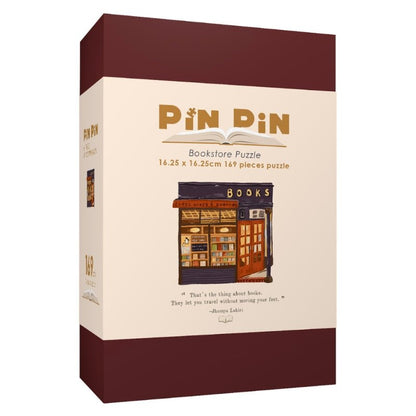 Three Lives & Company | Pin Pin | Mini Puzzle | Bookish Jigsaw Puzzle - Mystery Matrix