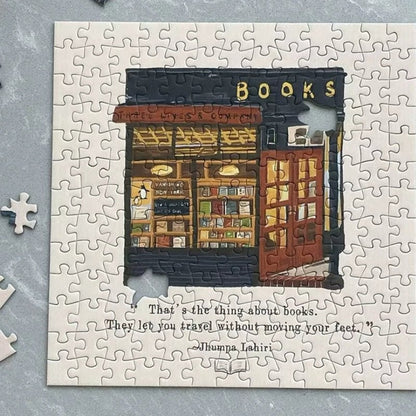 Three Lives & Company | Pin Pin | Mini Puzzle | Bookish Jigsaw Puzzle - Mystery Matrix