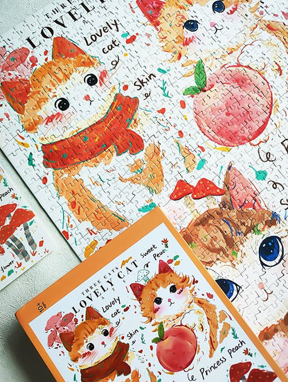 Three Orange Cats | Kessing | 1000 Piece Puzzle | Jigsaw Puzzle - Mystery Matrix