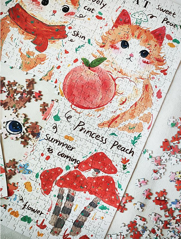 Three Orange Cats | Kessing | 1000 Piece Puzzle | Jigsaw Puzzle - Mystery Matrix