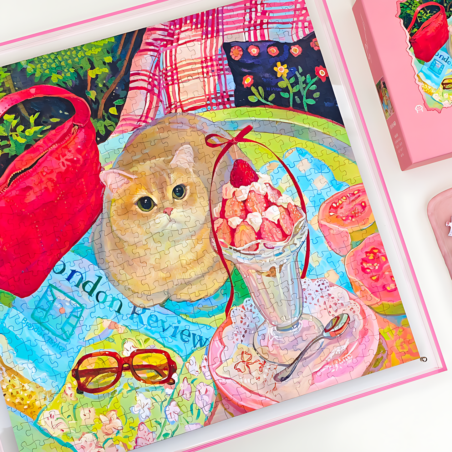 Toast Cat | Seren Art | 528 Piece Puzzle | Jigsaw Puzzle - Mystery Matrix
