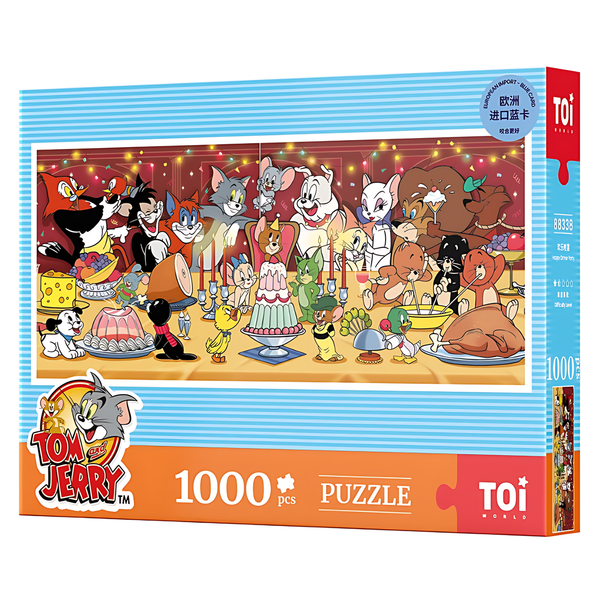 Tom and Jerry - Happy Dinner Party | TOI | 1000 Piece Puzzle | Jigsaw Puzzle - Mystery Matrix