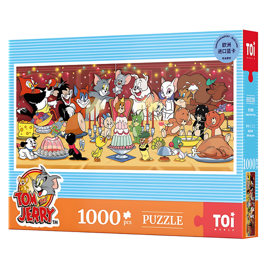 Tom and Jerry - Happy Dinner Party | TOI | 1000 Piece Puzzle | Jigsaw Puzzle - Mystery Matrix
