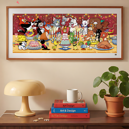 Tom and Jerry - Happy Dinner Party | TOI | 1000 Piece Puzzle | Jigsaw Puzzle - Mystery Matrix