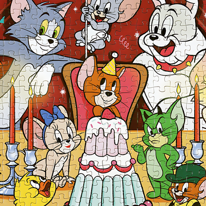 Tom and Jerry - Happy Dinner Party | TOI | 1000 Piece Puzzle | Jigsaw Puzzle - Mystery Matrix