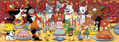 Tom and Jerry - Happy Dinner Party | TOI | 1000 Piece Puzzle | Jigsaw Puzzle - Mystery Matrix